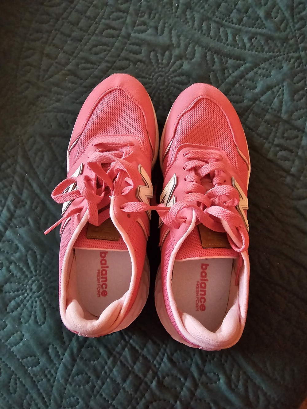 New Balance Women’s Coral Pink Athletic Sneakers
